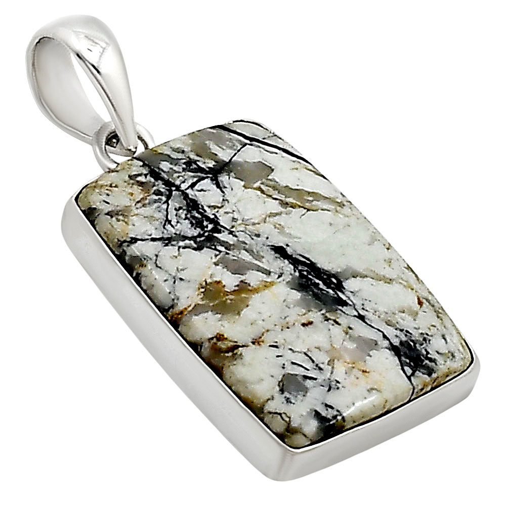 Authentic White Buffalo Turquoise Nevada Pendant P-1001 28-EP10956