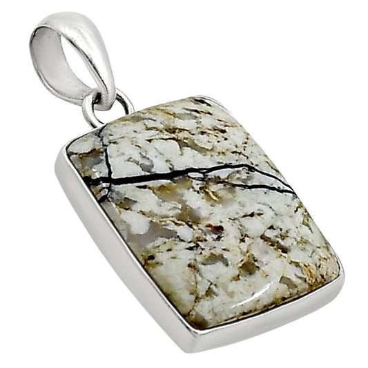 Authentic White Buffalo Turquoise Nevada Pendant P-1001 28-EP10958