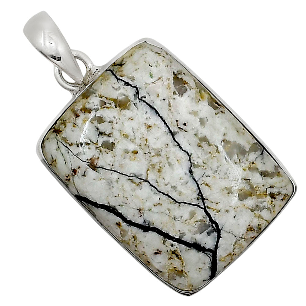 Authentic White Buffalo Turquoise Nevada Pendant P-1001 28-EP10960