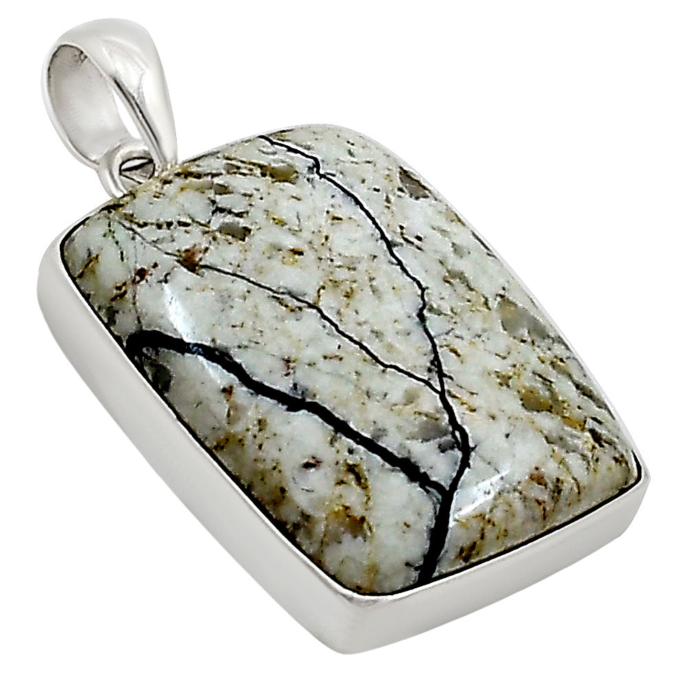 Authentic White Buffalo Turquoise Nevada Pendant P-1001 28-EP10960