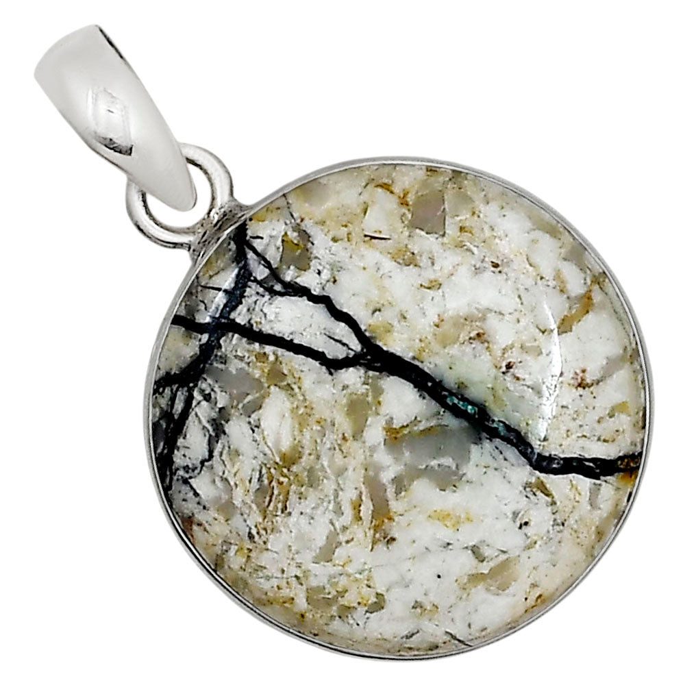 Authentic White Buffalo Turquoise Nevada Pendant P-1001 28-EP10962