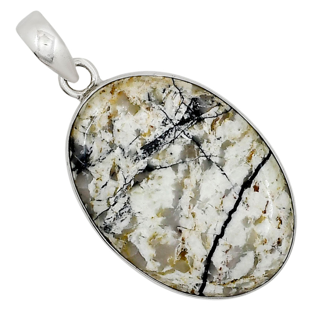 Authentic White Buffalo Turquoise Nevada Pendant P-1001 28-EP10967