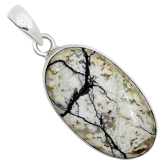 Authentic White Buffalo Turquoise Nevada Pendant P-1001 28-EP10968