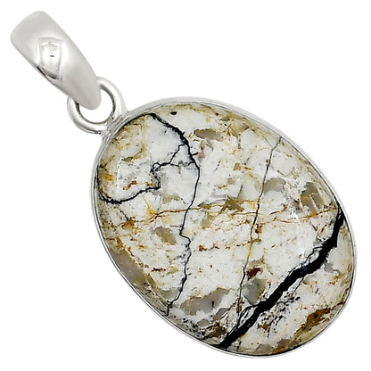 Authentic White Buffalo Turquoise Nevada Pendant P-1001 28-EP10975