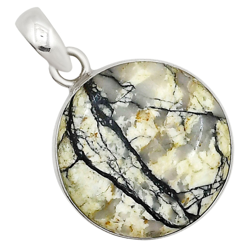 Authentic White Buffalo Turquoise Nevada Pendant P-1001 28-EP10977