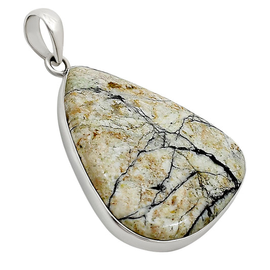 Authentic White Buffalo Turquoise Nevada Pendant P-1001 28-EP10981