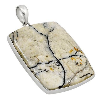 Authentic White Buffalo Turquoise Nevada Pendant P-1001 28-EP10982