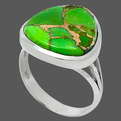 Premium Quality Copper Green Turquoise Ring size-9 R-1006 29-ER11428