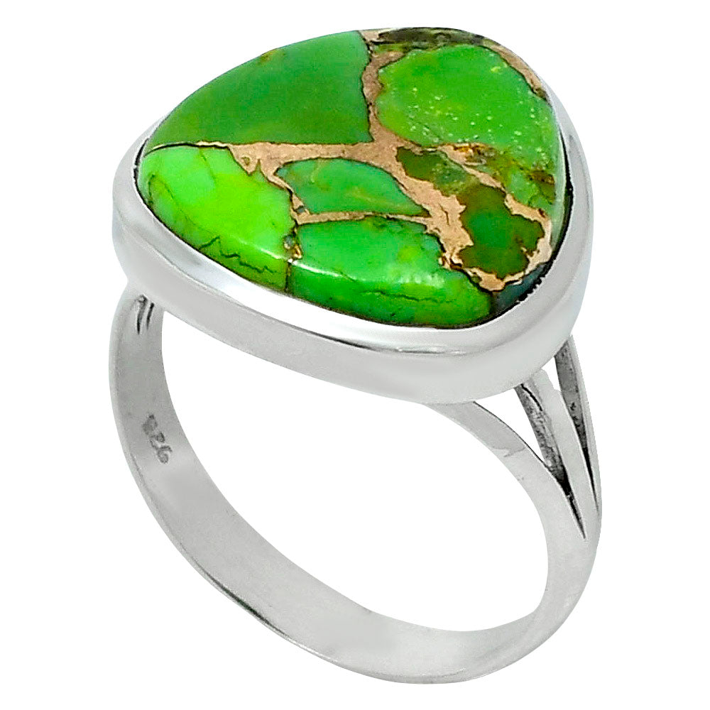 Premium Quality Copper Green Turquoise Ring size-9 R-1006 29-ER11428