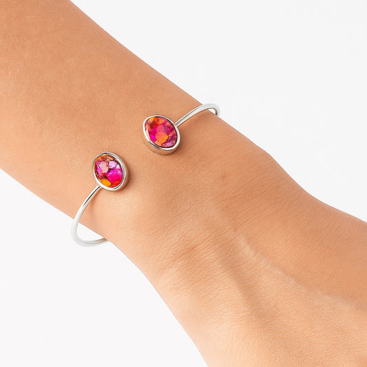 Premium Kingman Orange Dahlia Turquoise Cuff Bangle Bracelet B-1004 30-EB10229