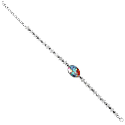 Premium Star Kingman Orange Dahlia Turquoise Bracelet B-1044 30-EB10304