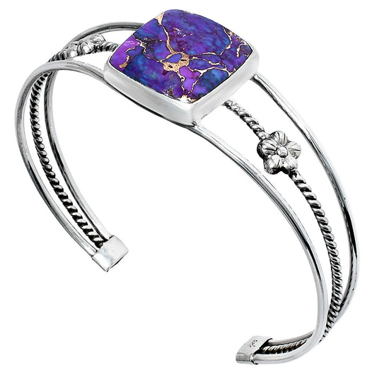 Premium Quality Copper Purple Turquoise Cuff Bangle Bracelet B-1012 31-EB10311