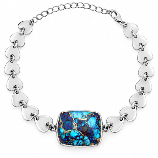 Premium Heart - Kingman Purple Dahlia Turquoise Bracelet B-1044 31-EB10314