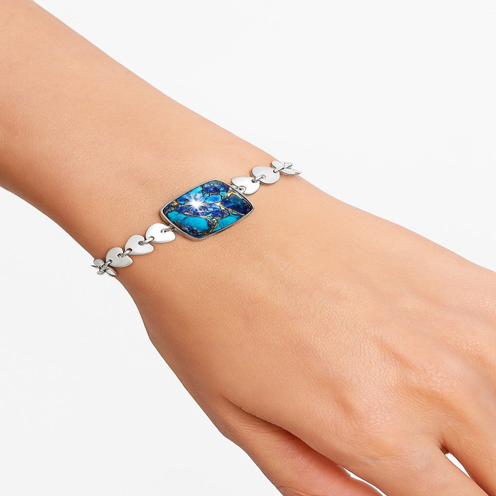 Premium Heart - Kingman Purple Dahlia Turquoise Bracelet B-1044 31-EB10314