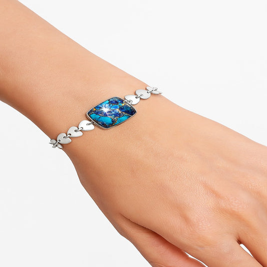 Premium Heart - Kingman Purple Dahlia Turquoise Bracelet B-1044 31-EB10314