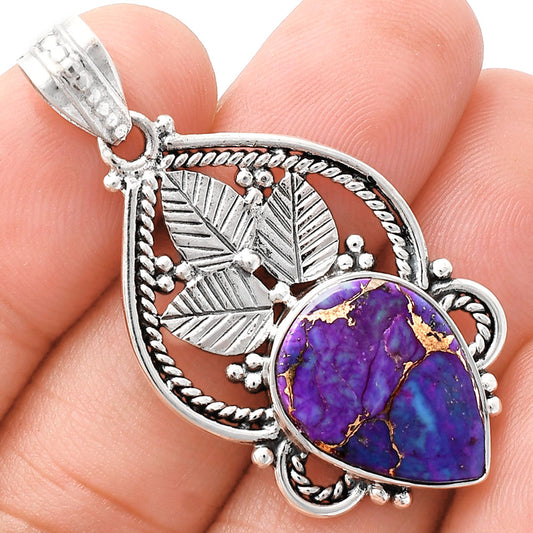 Premium Quality Copper Purple Turquoise - Arizona Pendant P-1258 31-EP10176