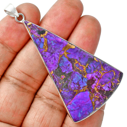 Premium Quality Copper Purple Turquoise - Arizona Pendant P-1001 31-EP10182