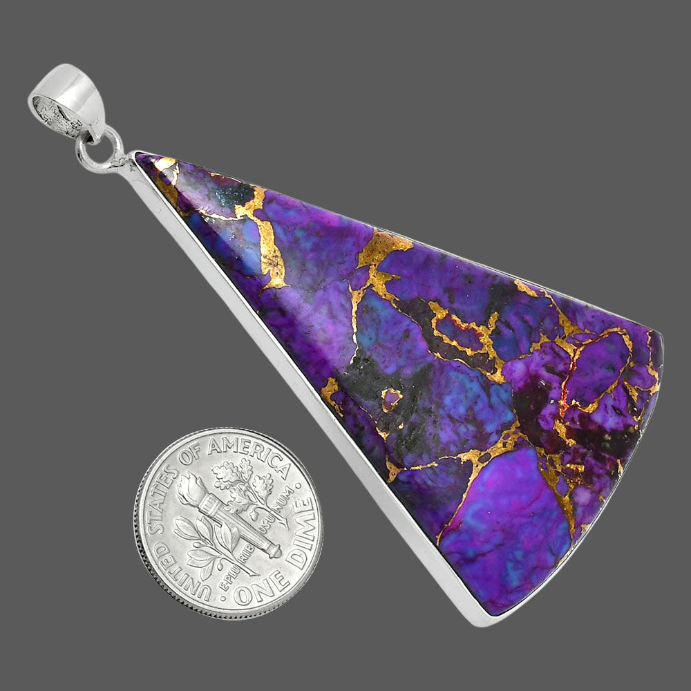 Premium Quality Copper Purple Turquoise - Arizona Pendant P-1001 31-EP10182