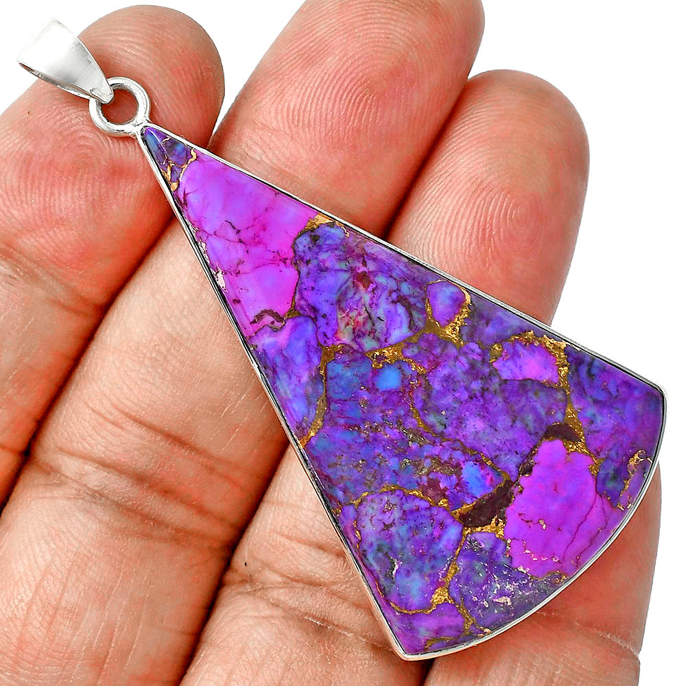 Premium Quality Copper Purple Turquoise - Arizona Pendant P-1001 31-EP10183