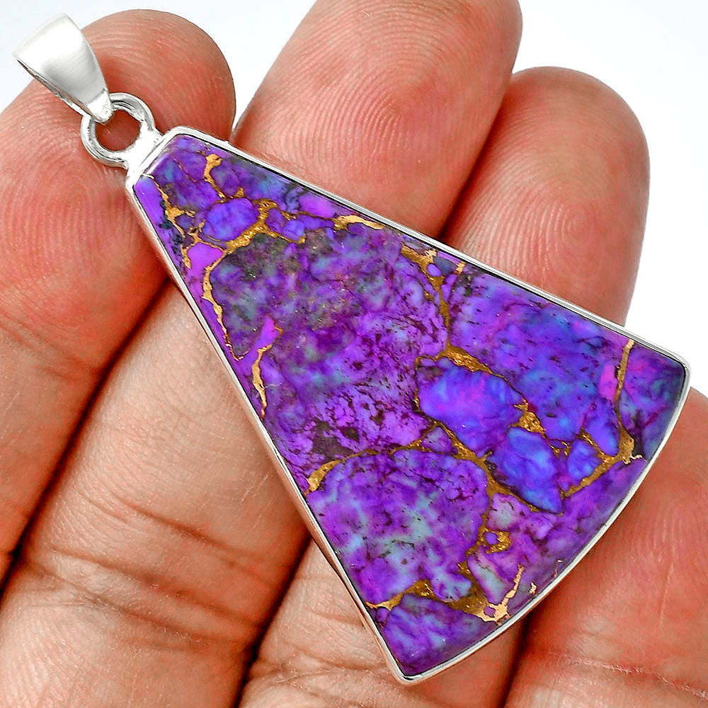 Premium Quality Copper Purple Turquoise - Arizona Pendant P-1001 31-EP10184