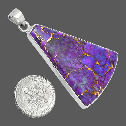 Premium Quality Copper Purple Turquoise - Arizona Pendant P-1001 31-EP10184