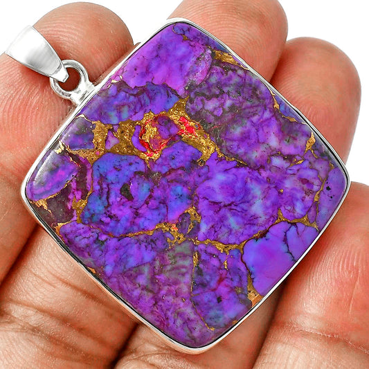 Premium Quality Copper Purple Turquoise - Arizona Pendant P-1001 31-EP10185