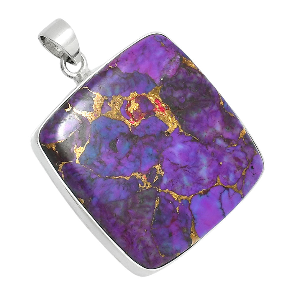 Premium Quality Copper Purple Turquoise - Arizona Pendant P-1001 31-EP10185