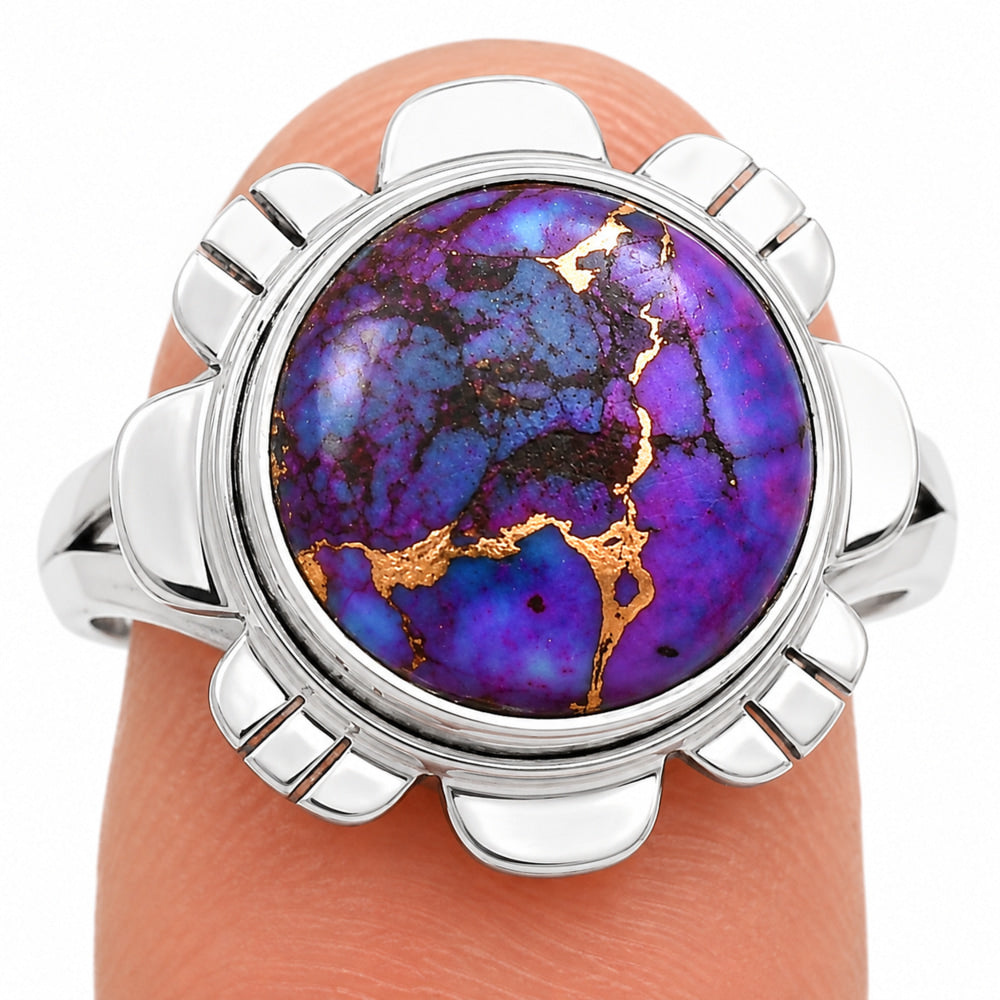 Premium Quality Copper Purple Turquoise - Arizona Ring size-9 R-1342 31-ER12016