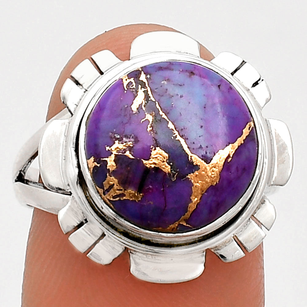 Premium Quality Copper Purple Turquoise - Arizona Ring size-8 R-1342 31-ER12017