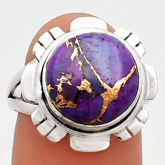 Premium Quality Copper Purple Turquoise - Arizona Ring size-8 R-1342 31-ER12017