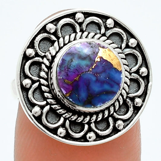 Premium Copper Purple Turquoise - Arizona Ring size-6 R-1256 31-ER12025