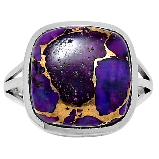 Premium Copper Purple Turquoise Ring size-9 R-1006 31-ER12142