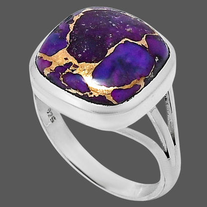 Premium Copper Purple Turquoise Ring size-9 R-1006 31-ER12142