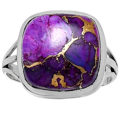 Premium Copper Purple Turquoise Ring size-9 R-1006 31-ER12143