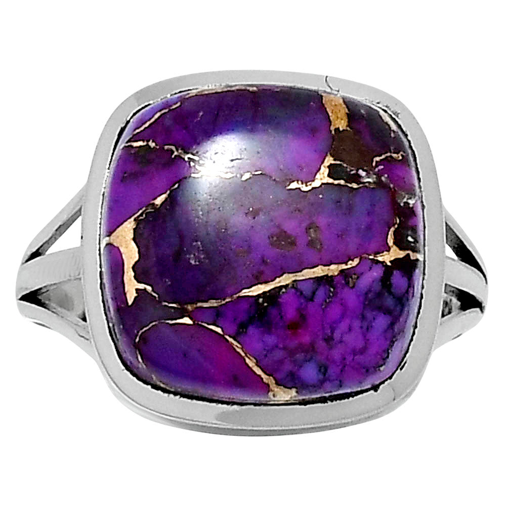 Premium Copper Purple Turquoise Ring size-9 R-1006 31-ER12144