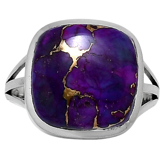 Premium Copper Purple Turquoise Ring size-9 R-1006 31-ER12145