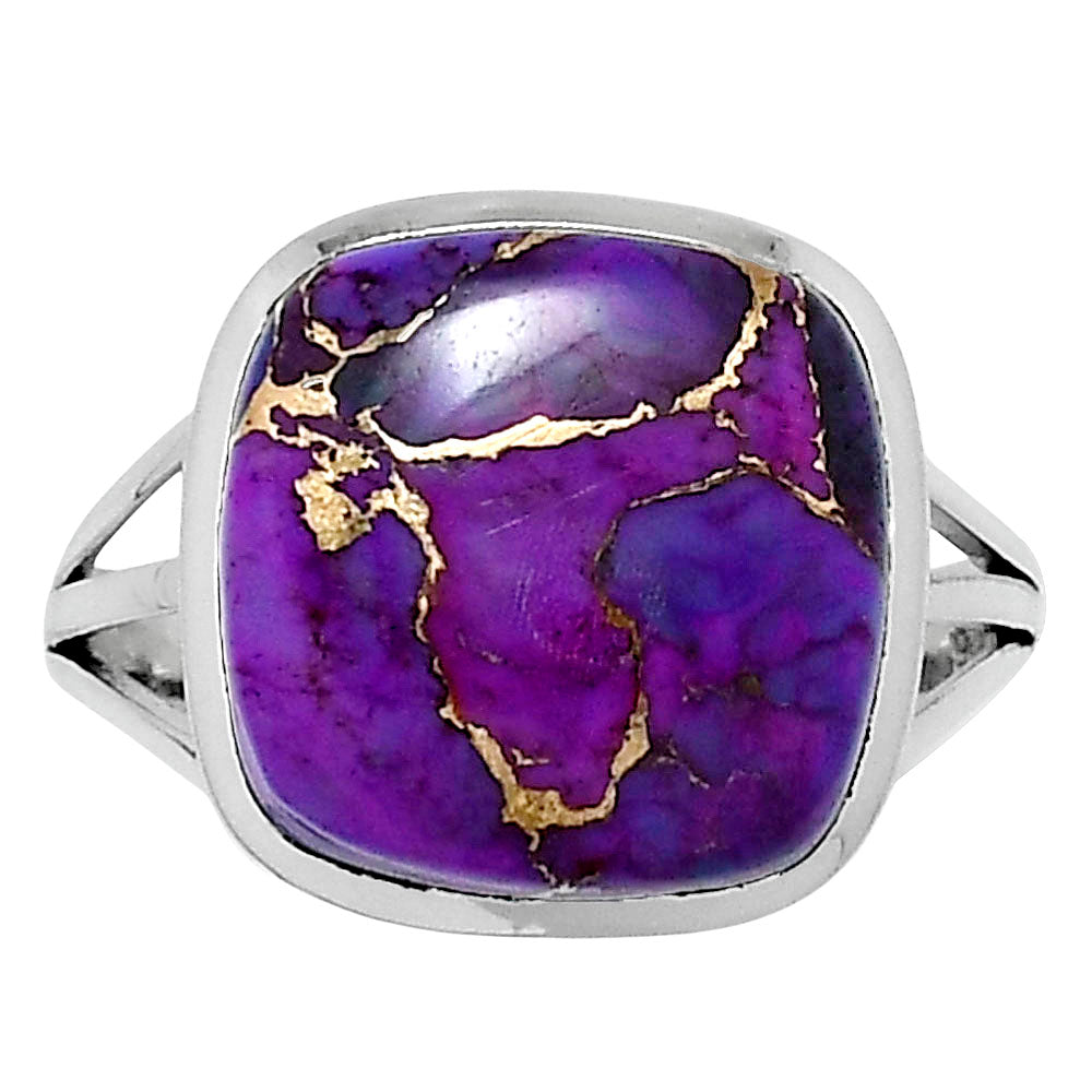 Premium Copper Purple Turquoise Ring size-10 R-1006 31-ER12147