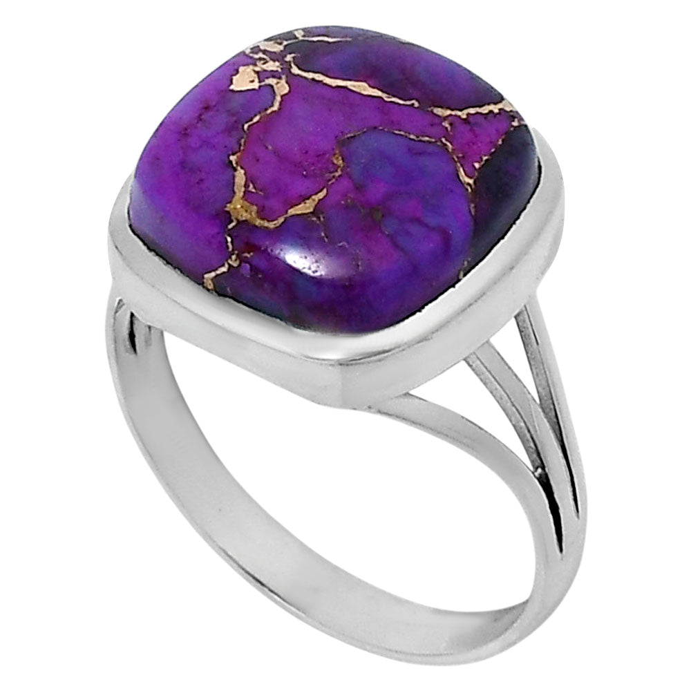 Premium Copper Purple Turquoise Ring size-10 R-1006 31-ER12147