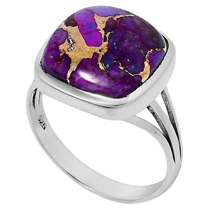 Premium Copper Purple Turquoise Ring size-10 R-1006 31-ER12148