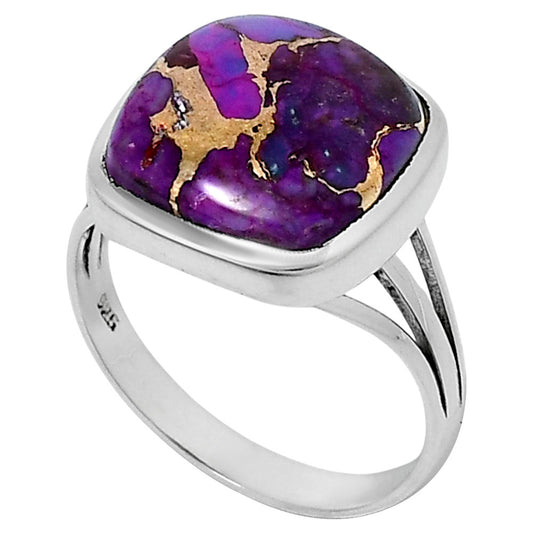 Premium Copper Purple Turquoise Ring size-10 R-1006 31-ER12148