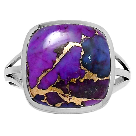 Premium Copper Purple Turquoise Ring size-10 R-1006 31-ER12149