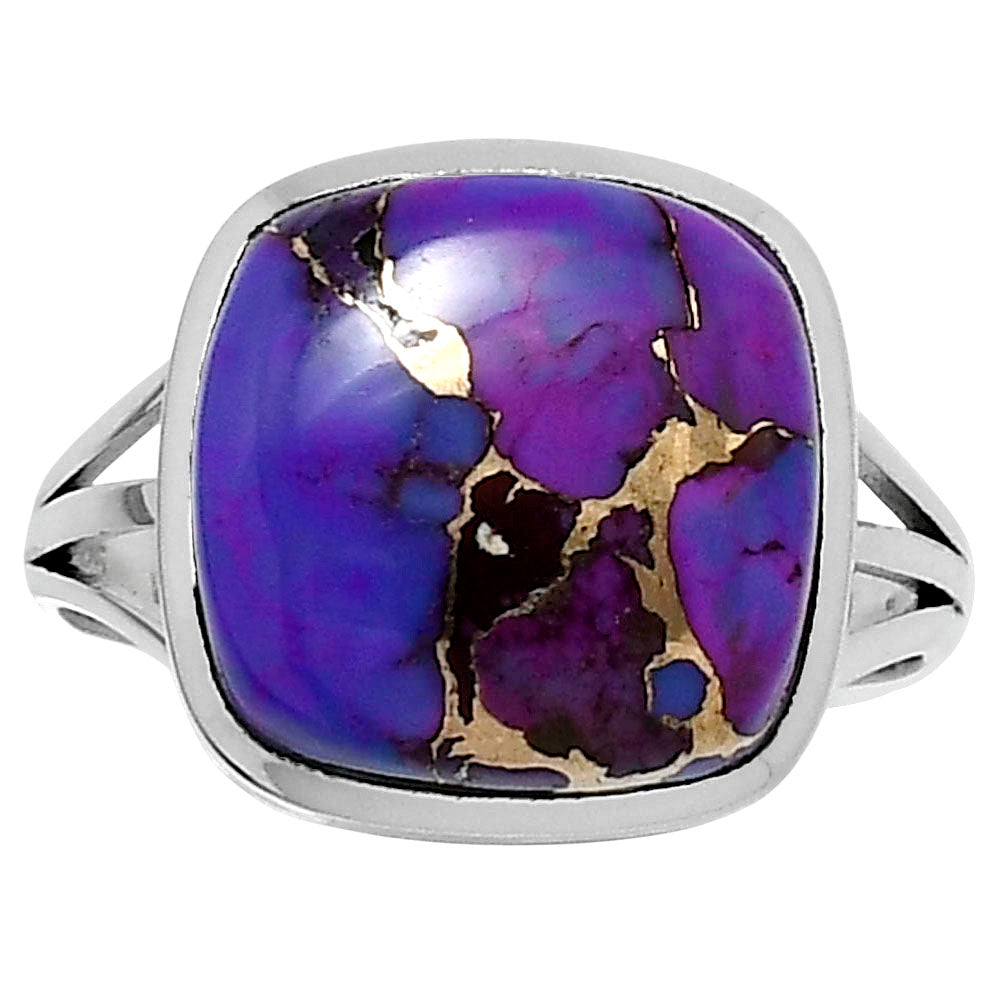 Premium Copper Purple Turquoise Ring size-10 R-1006 31-ER12150