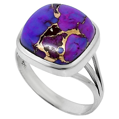 Premium Copper Purple Turquoise Ring size-10 R-1006 31-ER12150