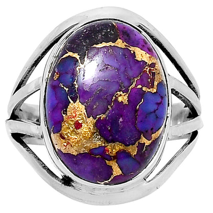 Premium Copper Purple Turquoise Ring size-9 R-1219 31-ER12191