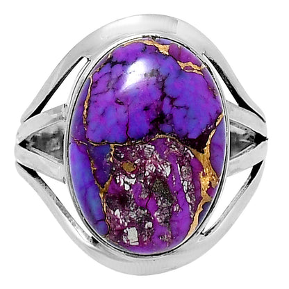 Premium Copper Purple Turquoise Ring size-9 R-1219 31-ER12192