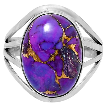 Premium Copper Purple Turquoise Ring size-10 R-1219 31-ER12197