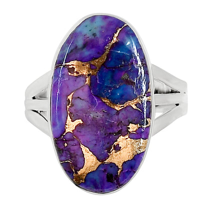 Copper Purple Turquoise Ring size-10 R-1003 31-ER15044