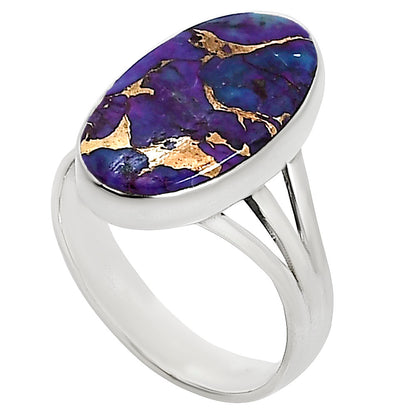 Copper Purple Turquoise Ring size-10 R-1003 31-ER15044
