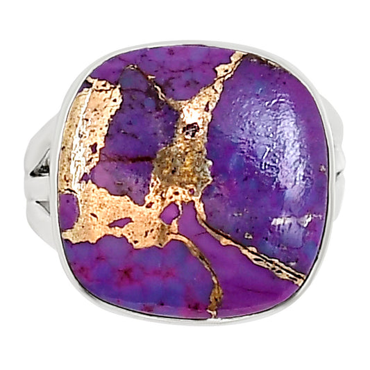 Copper Purple Turquoise Ring size-7 R-1003 31-ER15047