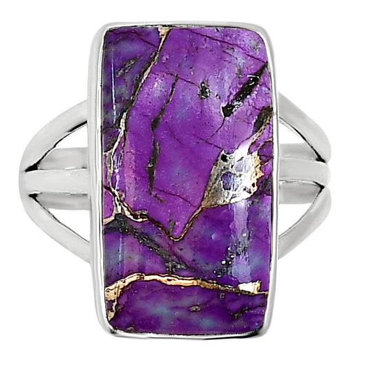Copper Purple Turquoise Ring size-9 R-1003 31-ER15056